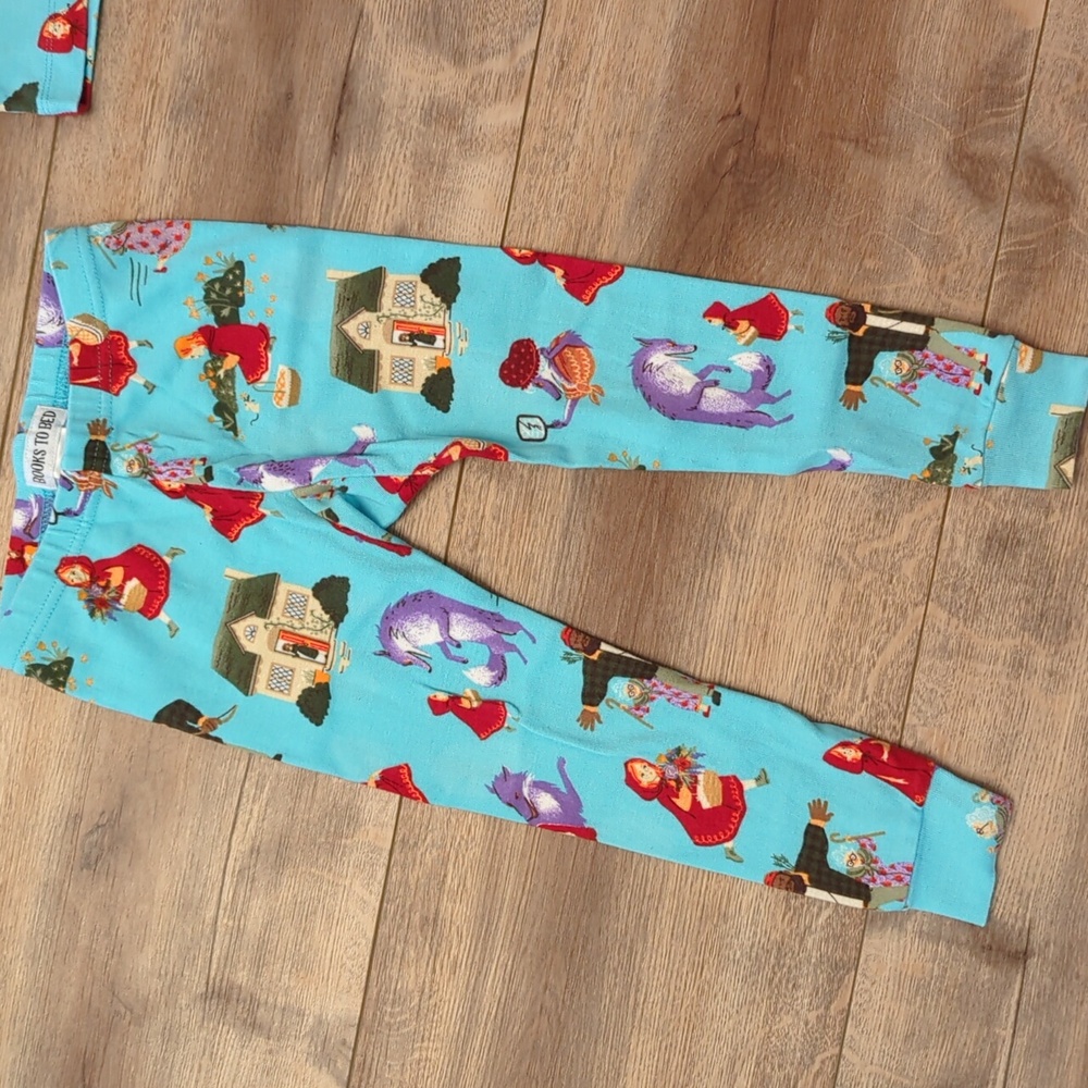 Books To Bed Little Red Riding Hood Toddler Pajama Set, 3T - Picture 8 of 9